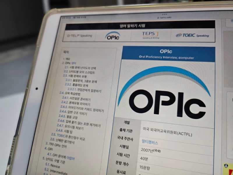 오픽이란? 오픽 시험 일정, 가격 그리고 노베 IH 꿀팁까지