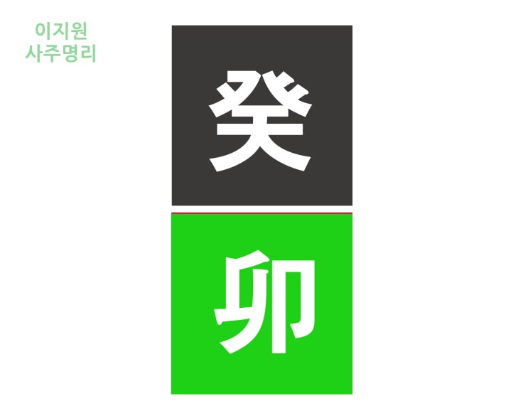  계묘일주(癸卯日柱) 여자 남자 사주팔자보는법