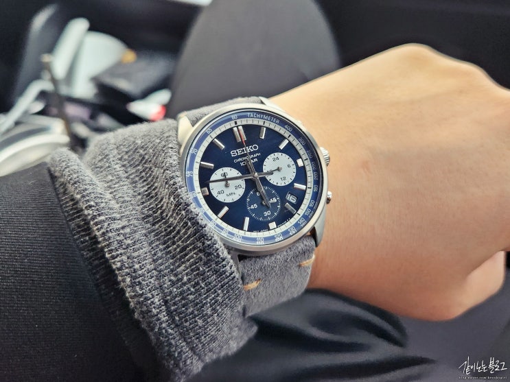  세이코 메탈시계 리뷰와 줄질 / Seiko SSB427P1