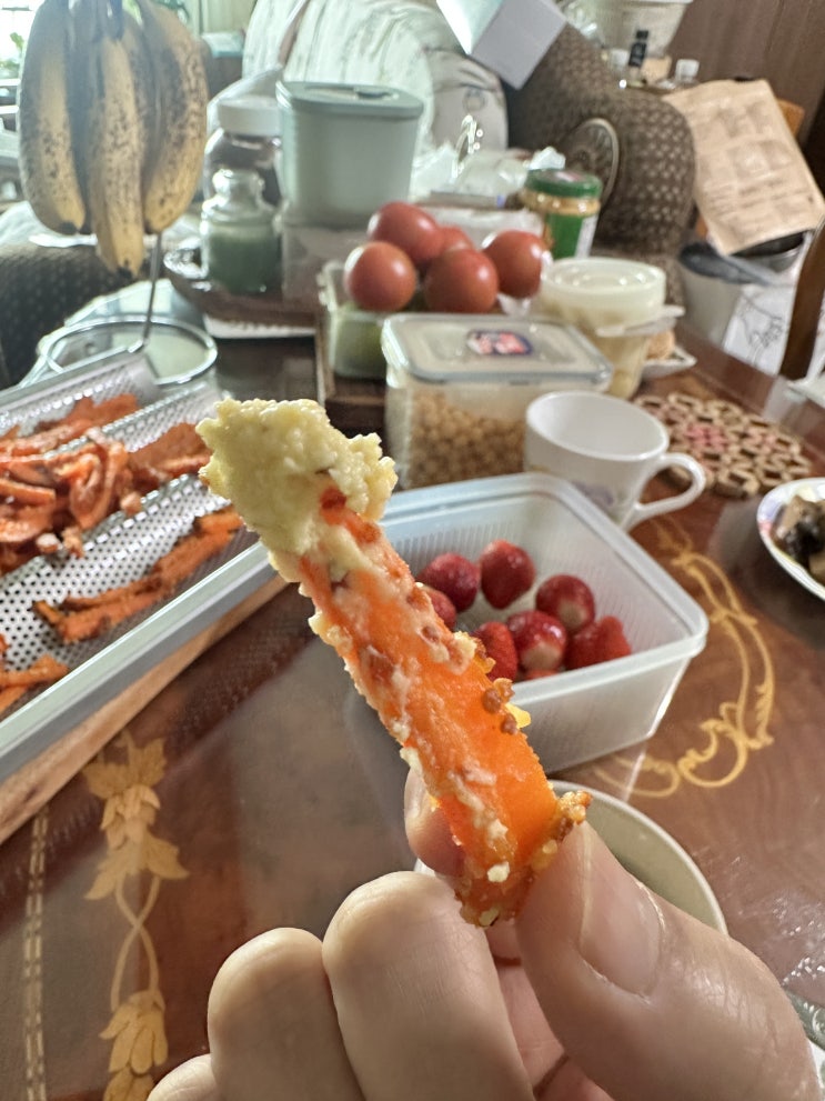  요즘 제일 좋아하는 야채,당근으로 만든[당근프라이]와 야매 후무스