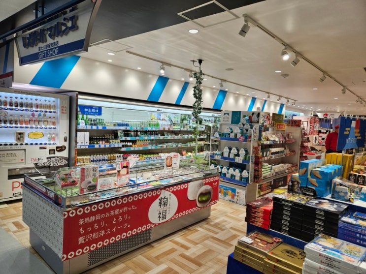 일본 시즈오카공항 내 쇼핑, 면세점, 기념품, 세븐일레븐 편의점, 주유소 위치