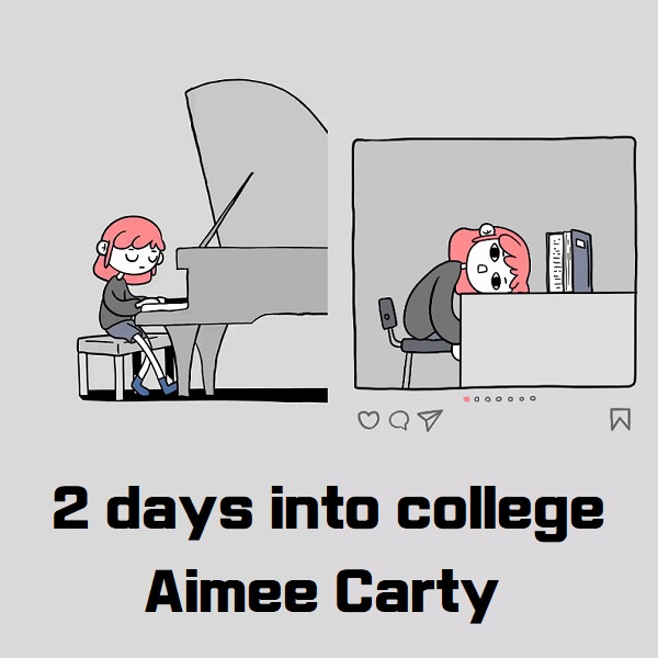 2 days into college Aimee Carty 에이미 카티 틱톡노래 가사 해석 번역 뮤비 곡정보 2 days into college Aimee Carty 에이미 카티 틱톡노래 가사 해석 번역 뮤비 곡정보