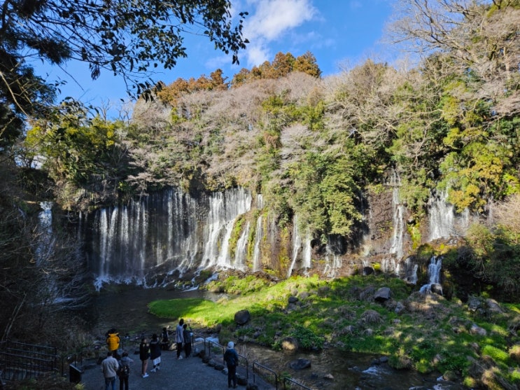 일본 시즈오카 후지노미야 무료 가볼만한 곳 시라이토폭포(예쁨, 주차 가장싼곳)