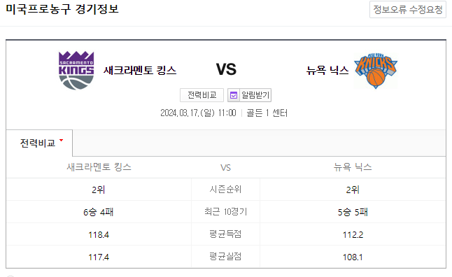  NBA분석 3월 17일 새크라멘토 뉴욕 해외농구중계