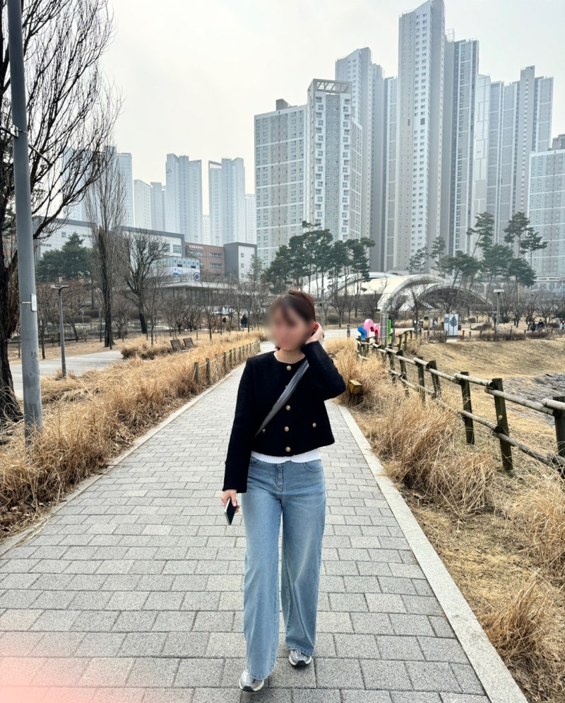 [데일리룩] Zooc, 널널하니 엄청 편한~ 세미 부츠컷 청바지 실착용 후기