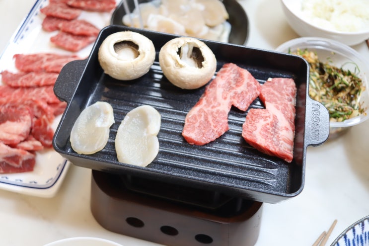  밋꾸 1인 그릴 냄비 미니화로세트 후기
