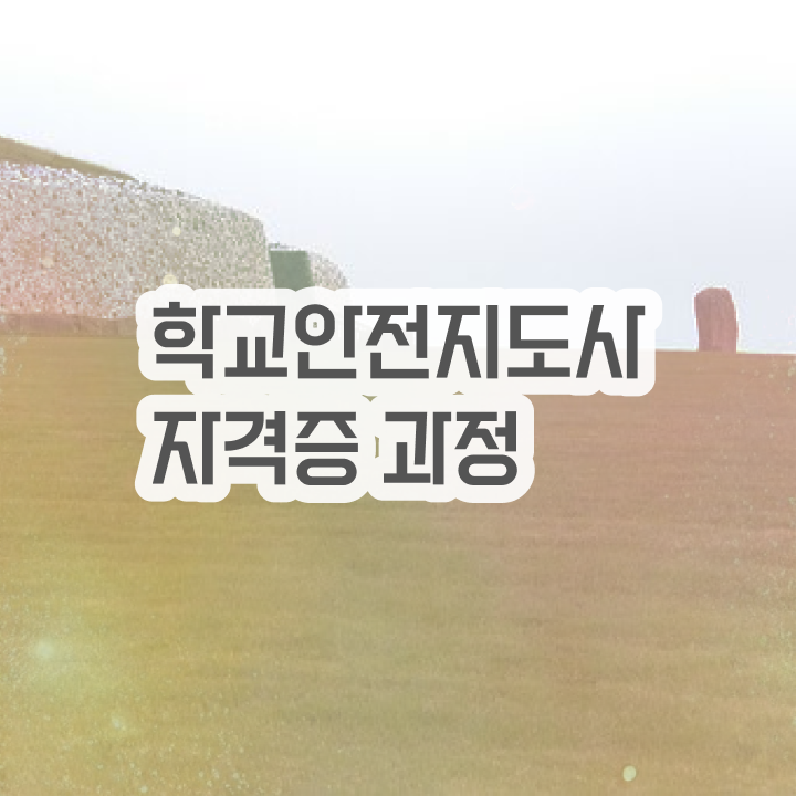  학교안전사고보상시스템  학교안전지도사 자격증 취득  정보 모두 드려요 ~!