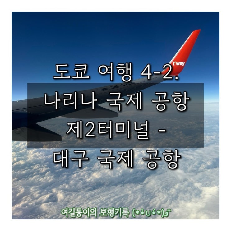  (3박 4일 도쿄 여행) 4-2. 나리타공항 제2터미널 - 대구국제공항 도착