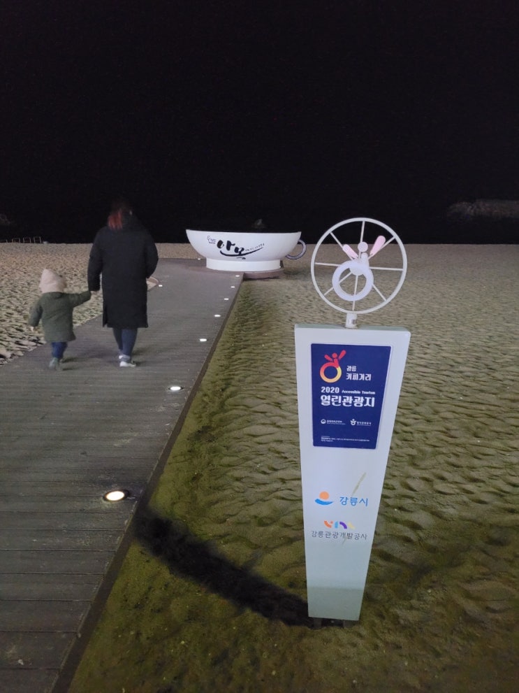 강원도 강릉 야간 당일치기 안목해수욕장 후기