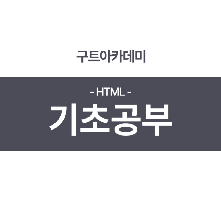 HTML 기초 기본 공부하기