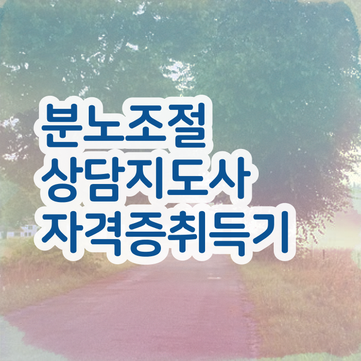  2급분노조절상담지도사학원추천분노조절상담지도사 무료 과정  알고 싶은 정보 여기에 ?