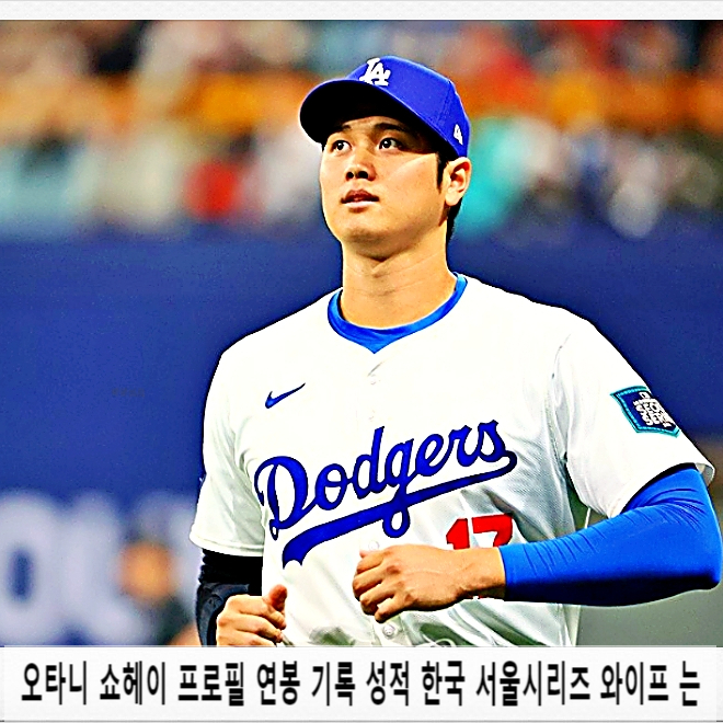  오타니 쇼헤이 프로필 연봉 기록 성적 한국 서울시리즈 와이프 는