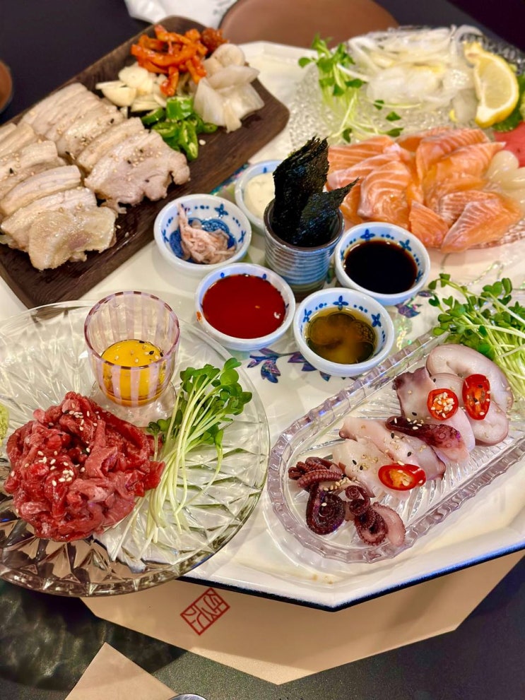  신중동 맛집 - 선주가 신중동점 맛도 분위기도 좋은 한식주점 (모둠한상, 전통주, 하이볼)