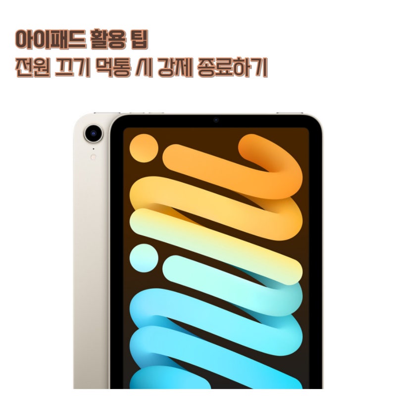 아이패드 프로 전원 끄기 먹통 시 강제 종료하는 방법