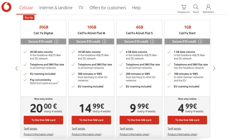  독일유학_2. 독일번호 개통 독일 이심 esim 보다폰이심 Vodafone esim (안멜둥x)
