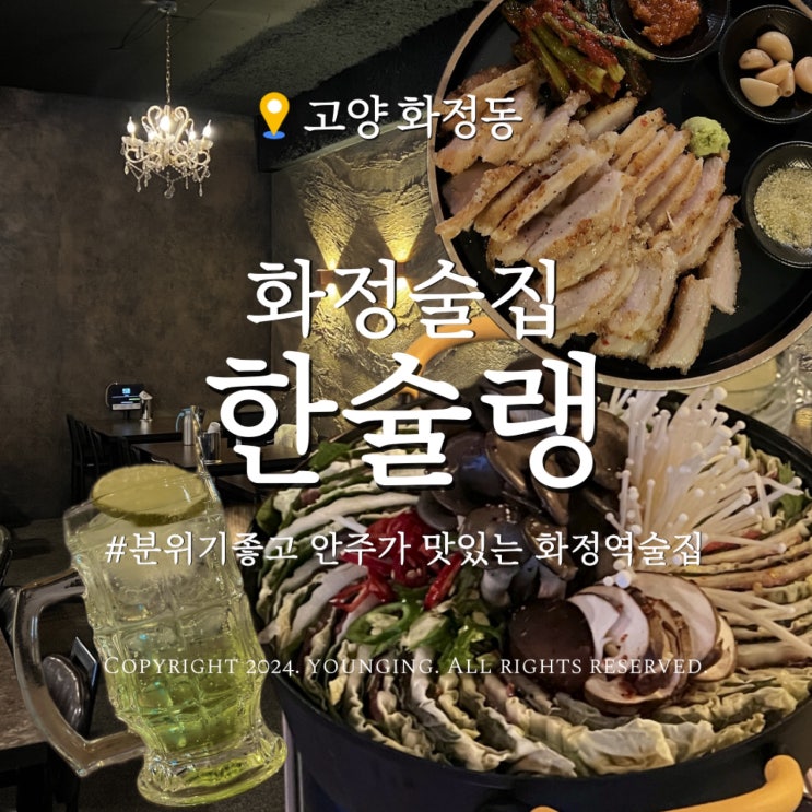  화정역 술집 분위기 좋고 조용한 안주가 맛있는 한슐랭