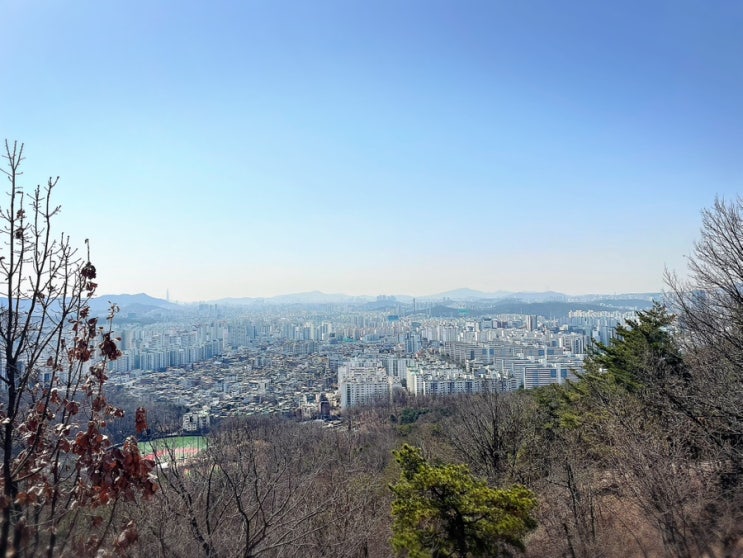  서울둘레길 1코스의 1-1,1-2 도봉산역에서 상계철쭉동산까지가기 덕릉고개포함(초봄 3월중순)