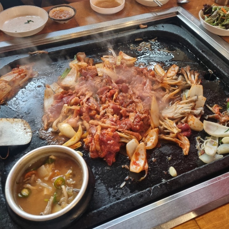  [성남 태평동 맛집] 풍경 돌판구이/오리고기/치즈누룽지롤/웨이팅/가족식사