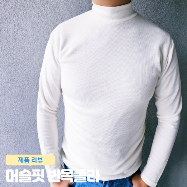  머슬핏쇼핑몰 탁사 남자 머슬핏 목폴라 반폴라 니트 리뷰