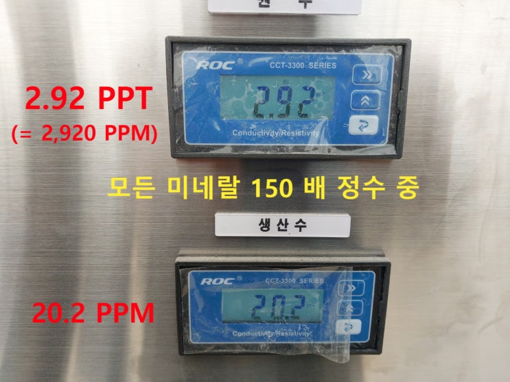 지하수 염분, 중탄산 정수, 농업용 지하수역삼투압정수설비 보는법 (전북 김제)