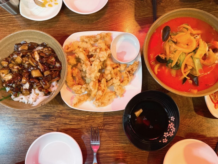  홍대입구역 1번출구 삼선해물짬뽕 맛집 공부중화요리