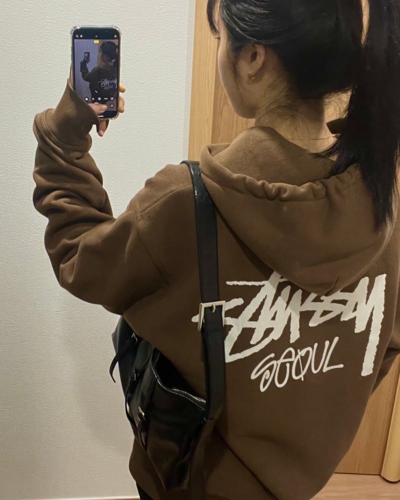 Stussy Seoul 스투시 서울 후드집업 커피