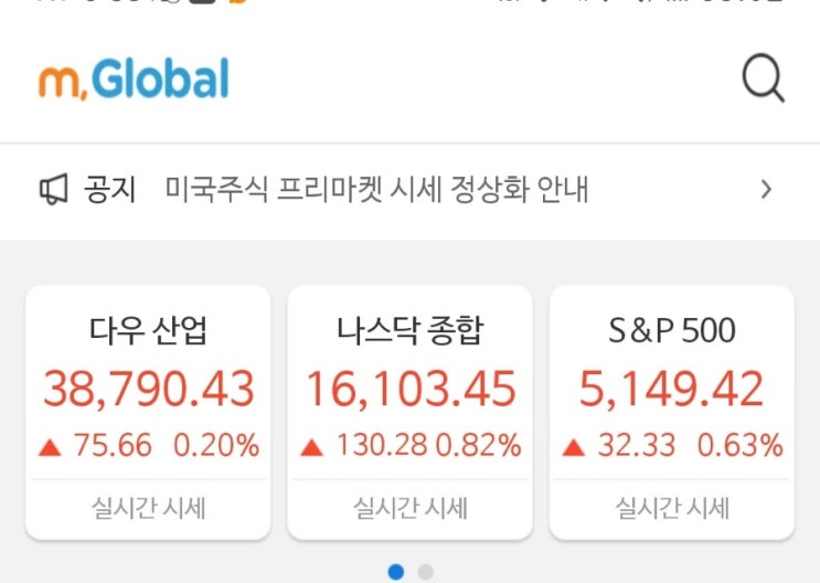  [미국증시] 오늘의 미국 증시 시황, 환율, 주요 이벤트(나스닥 강세)