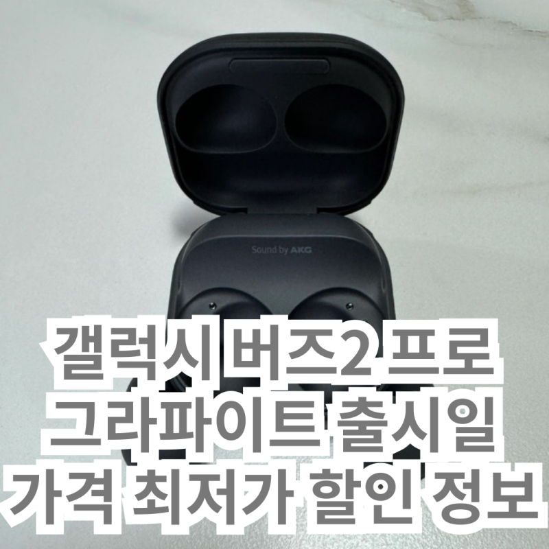 갤럭시 버즈2 프로 가격 그라파이트 출시일 및 사용법 최저가 할인 혜택