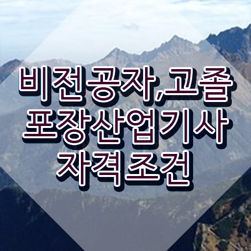  포장산업기사 요건자격증 취득  확인하고 가세요 !