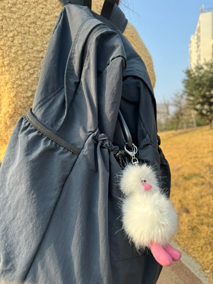  아기타조 키링 허전했던 에메모가든 백팩에 찰떡이야