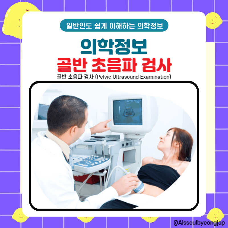 골반 초음파 검사 산부인과 질환 비용 목적