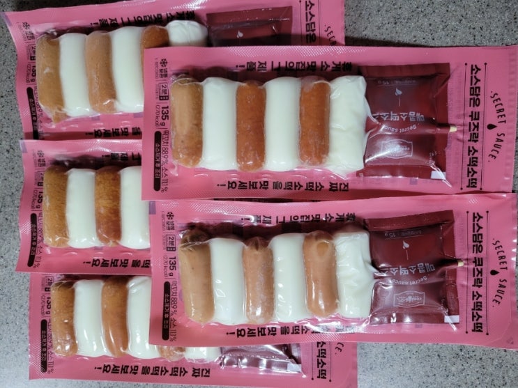 쿠즈락 소스담은 냉동 소떡소떡 에어프라이어 데우기 방법