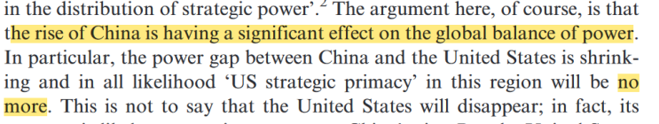  The Gathering Storm: China’s Challenge to US Power in Asia