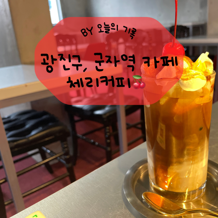  [광진구, 군자]체리슈페너가 맛있는 카페  체리커피 (반려동물 동반 가능!)