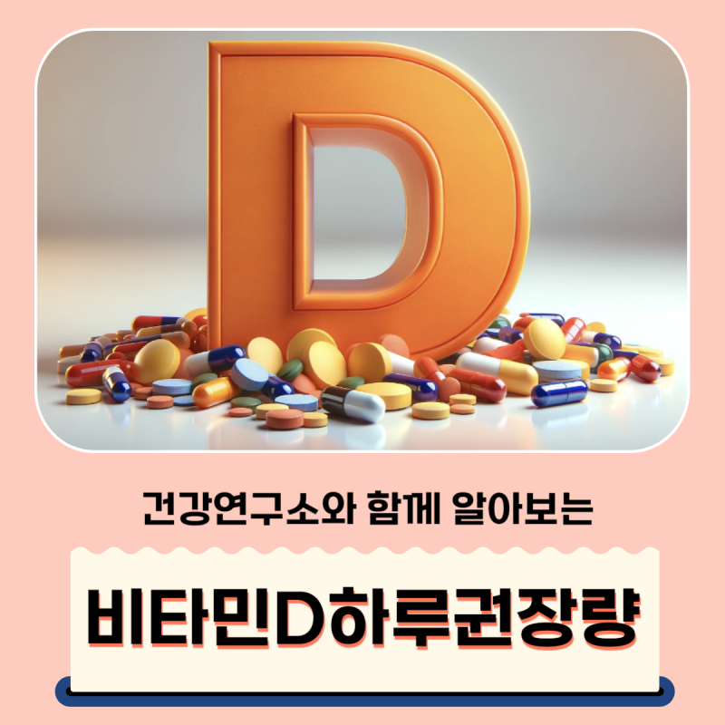 비타민디하루권장량 효능 섭취방법
