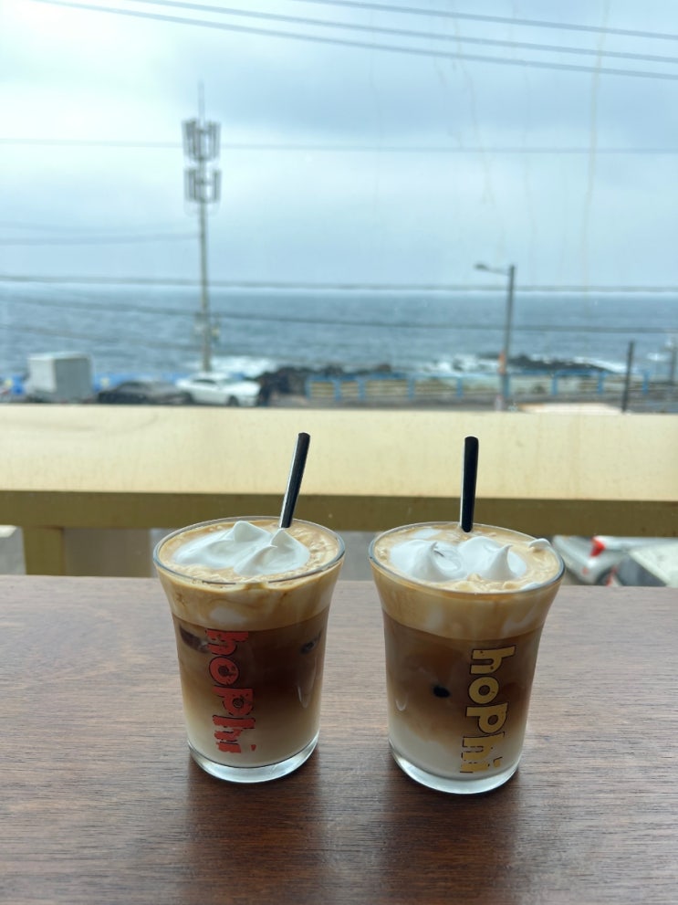  제주도 홉히 후기, 제주공항근처카페, 오션뷰