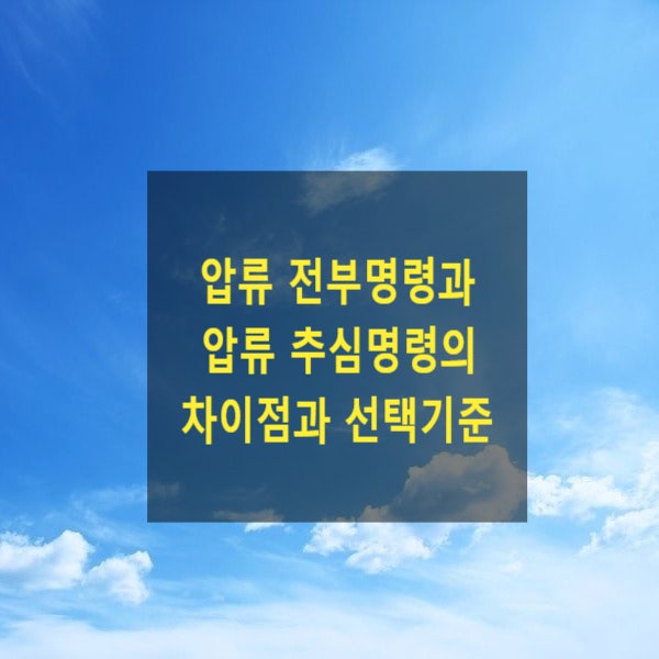  채권압류 전부명령과 채권압류 추심명령의 차이점과 선택기준