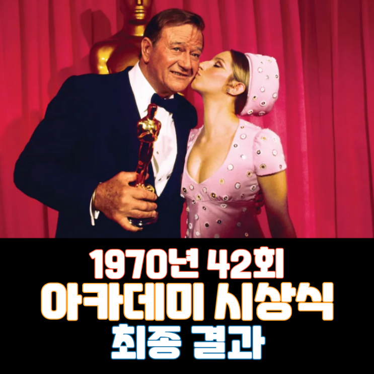 1970년 42회 아카데미 시상식 최종 결과