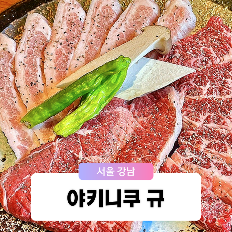  신사역 가로수길 맛집 야키니쿠 규에서 살살 녹는 점심 즐기기