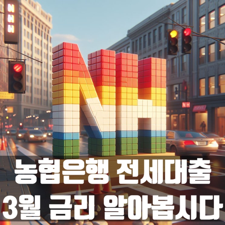  농협중앙회(농협은행) 3월 전세자금대출 금리 많이 내렸습니다