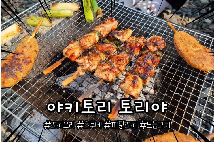  캠핑 꼬치구이 추천 야키토리 토리야 파닭꼬치 모듬꼬치 츠쿠네 너무 맛있어