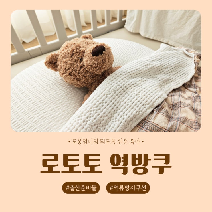  로토토 역류방지쿠션 내돈내산 역방쿠 커버 사용시기 세탁 출산준비물 육아필수템 찐후기