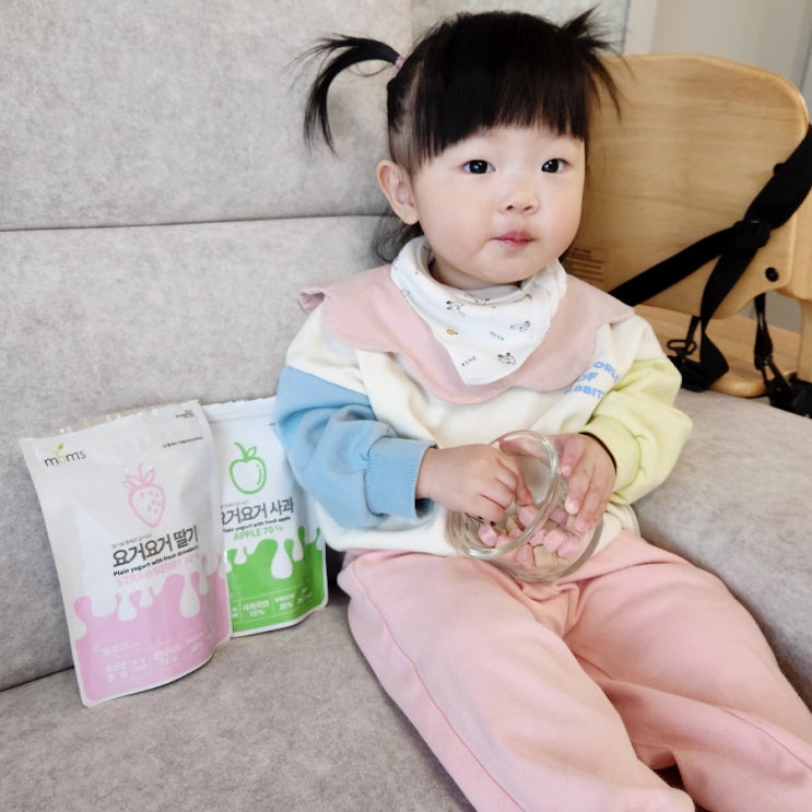  떡뻥 다음 간식 15개월아기 맘스 요거요거 건조딸기사과