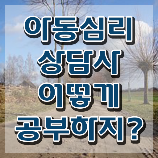  아동심리학과  아동심리상담사  정보 꾸러미