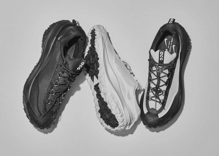  꼼 데 가르송 x 나이키 ACG 마운틴 플라이 로우 2 / FZ3311-001, FZ3311-100, FZ3311-101 / 2024년 3월 22일