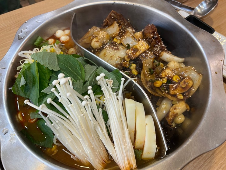  목포 상동 감자탕 맛집 "한소끔", 어린이놀이방 식당