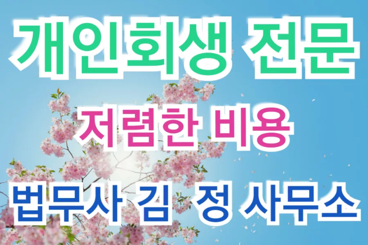  최근 의정부지방법원 개인회생 개시결정문 2건