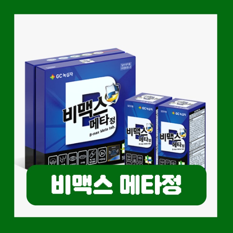  비맥스 메타정 가격 효능 부작용 아연 성분