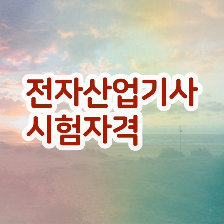 전자산업기사 자격조건  전자산업기사  관련 정보