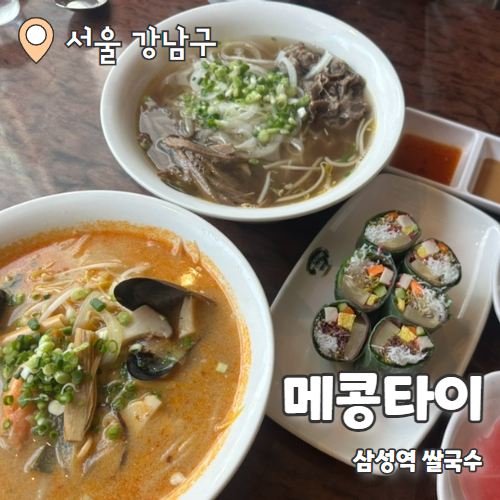  메콩타이 삼성점 : 삼성역 쌀국수 찐맛집 내돈내산 후기
